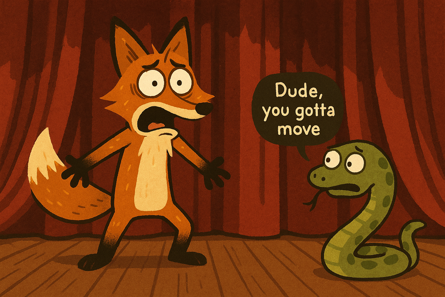 Gotta move on stage
