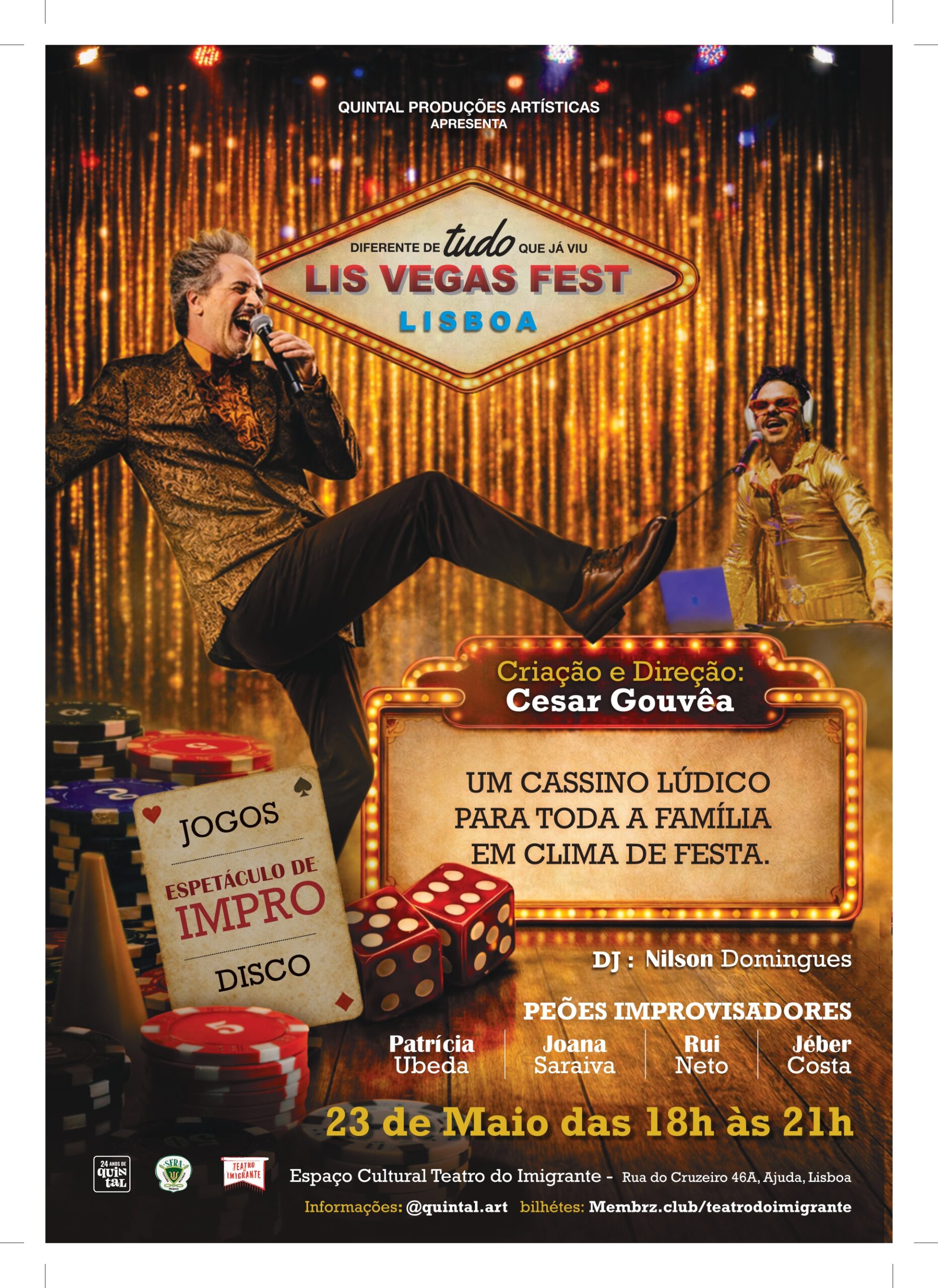LisVegas, haverá improviso e dança